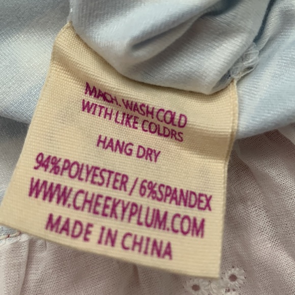 NWT Cheeky Plum Firecracker 3T Loungewear Gown Red White Blue - Picture 10 of 11